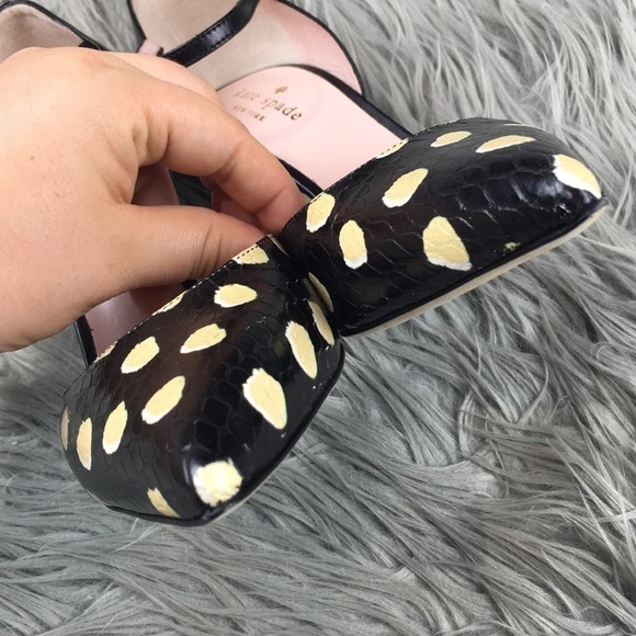 Kate Spade Dotted Ankle Strap D’orsay Pump 7 - Picture 3 of 8